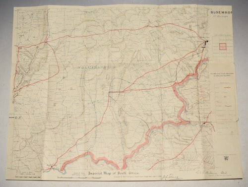 Set of Four Anglo-Boer War Maps: Imperial Maps of South Africa; Bloemhof, Bethulie, Philipstown, & Kimberley.