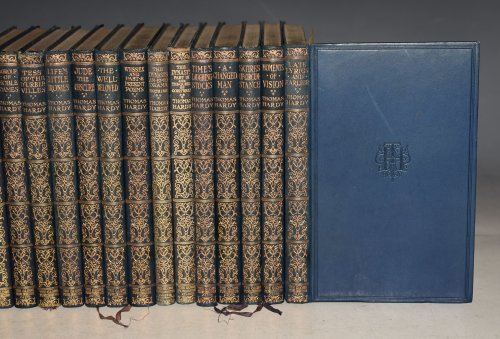 Works. 25 volumes. (Pocket edition set). / The Trumpet Major. / The Mayor of Casterbridge / The Hand of Ethelberta / A Pair of Blue Eyes / Far from the Madding Crowd / Life's Little Ironies / Two on a Tower / Jude the Obscure / Desperate Remedies / Wessex Tales / Tess / Group of Noble Dames / A Laod