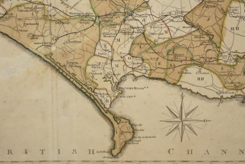Original Engraved Map of “Dorsetshire, From the Best Authorities”