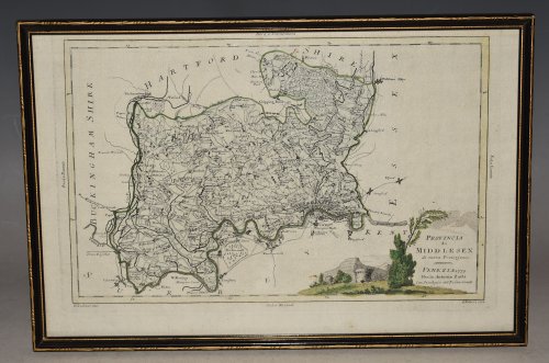Original Engraved Map of Dorsetshire. Dorset