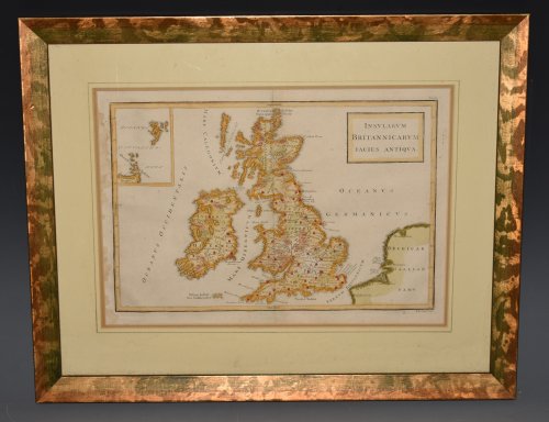 Insularum Britannicarum Facies Antiqua. Ancient Britain Map inc Ireland
