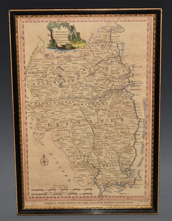 A NEW and CORRECT MAP OF THE PROVINCE OF LEINSTER Ireland. Drawn from the Latest Authorities.