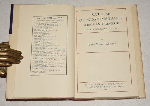Satires Of Circumstance Lyrics And Reveries With Miscellaneous Pieces. POCKET EDITION
