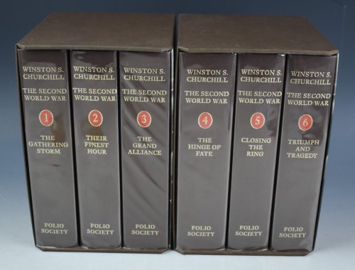 The Second World War. The Gathering Storm / Their Finest Hour / The Grand Alliance / The Hinge of Fate / Closing the Ring / Triumph and Tragedy. Six volumes presented in 2 slipcases (3 vols per slip-case).