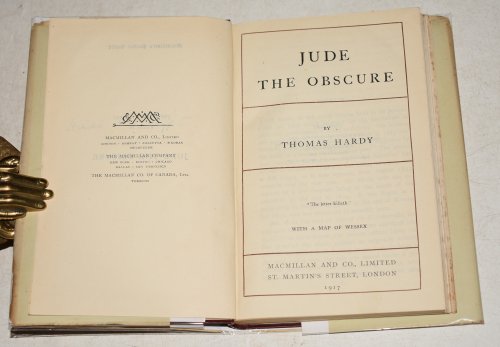 Jude the Obscure. The Wessex Novels With a map of Wessex. Pocket edition.