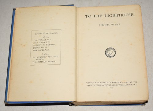 To the Lighthouse. (First Edition First impression)