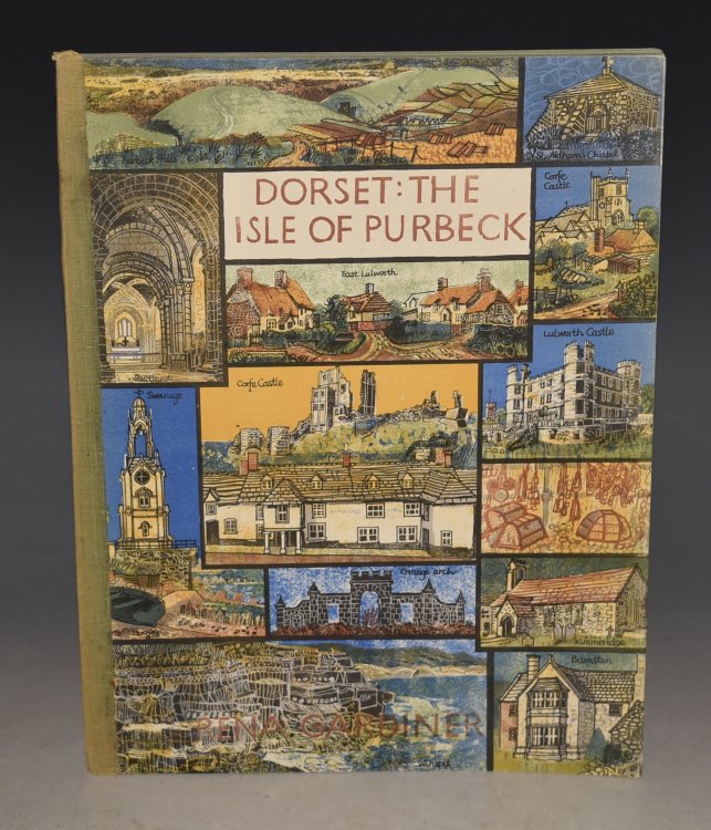 Dorset: The Isle of Purbeck. Designed, drawn, printed and published by Rena Gardiner.