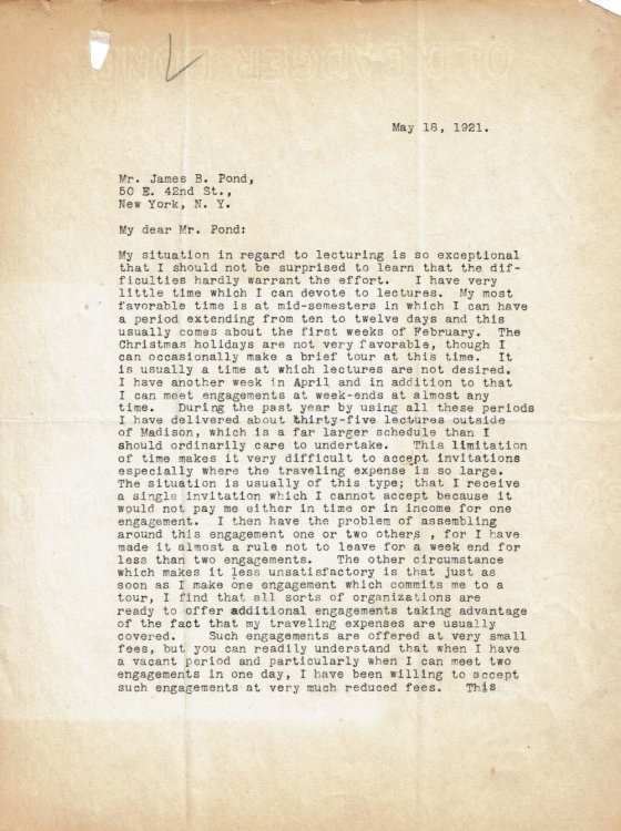 TYPED LETTER SIGNED BY AMERICAN EXPERIMENTAL PSYCHOLOGIST JOSEPH JASTROW.