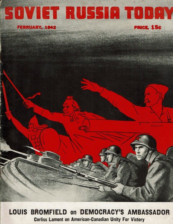SOVIET RUSSIA TODAY. (Vol. 10, No. 10) February, 1942. (Cover title).