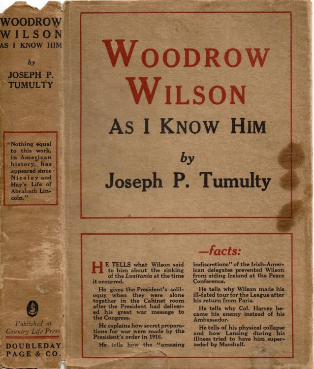 WOODROW WILSON AS I KNOW HIM.