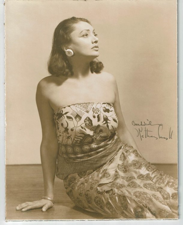AN ORIGINAL SEPIA-TONED MATTE-FINISH PHOTOGRAPH SIGNED by 
