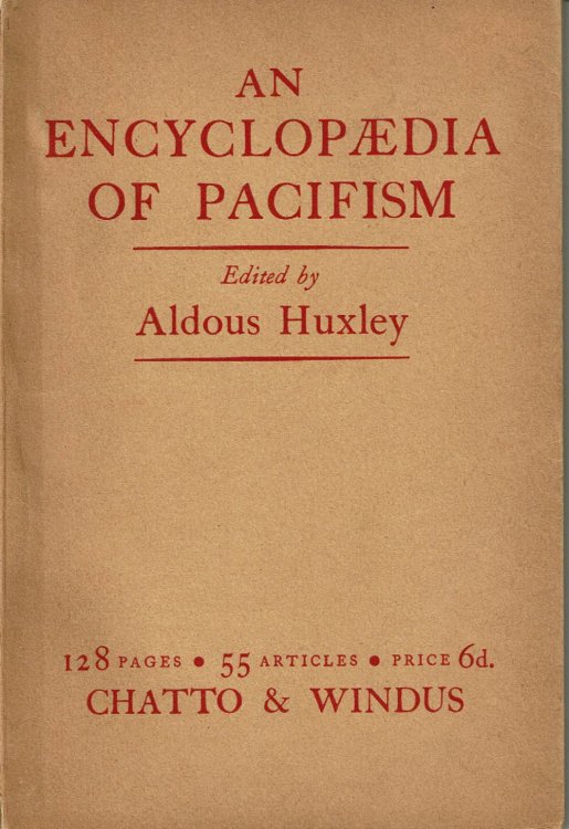 AN ENCYCLOPAEDIA OF PACIFISM.