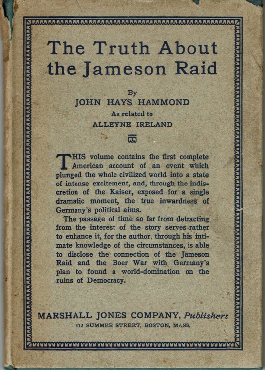 THE TRUTH ABOUT THE JAMESON RAID. As Related to Alleyne Ireland.