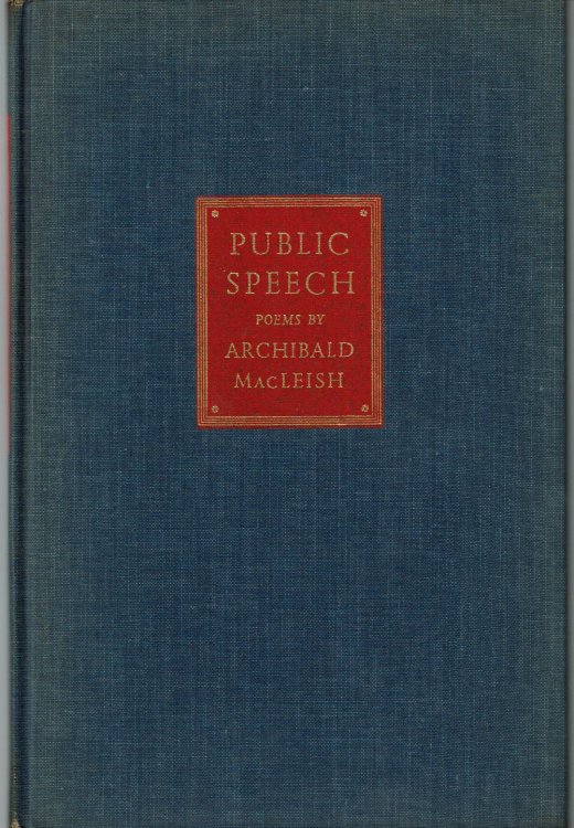 PUBLIC SPEECH: POEMS.