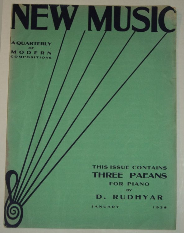 NEW MUSIC. A Quarterly of Modern Compositions. Volume I, No. 2. January 1928. [