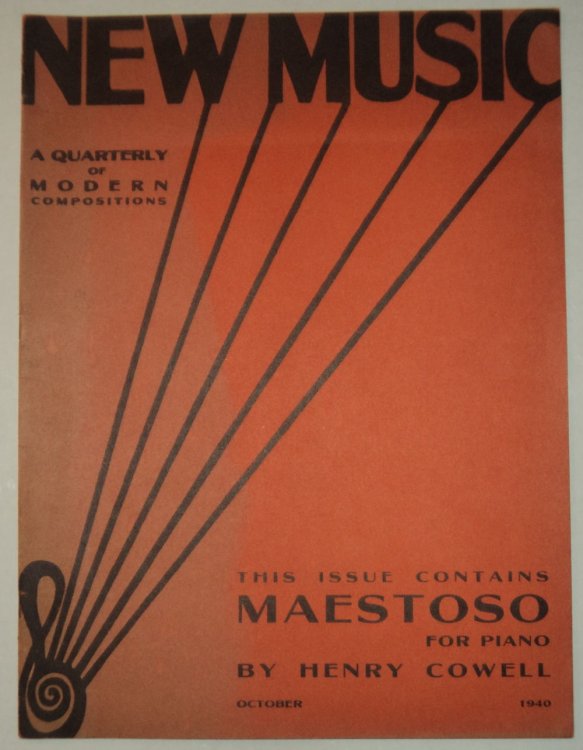 NEW MUSIC. A Quarterly of Modern Compositions. Volume 14, Number 1. October 1940. [