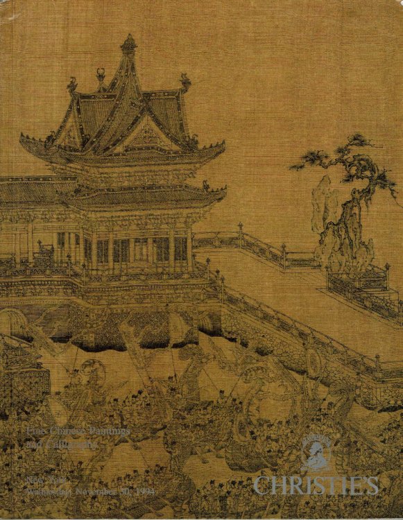 FINE CHINESE PAINTINGS AND CALLIGRAPHY. Wednesday, November 30th, 1994.