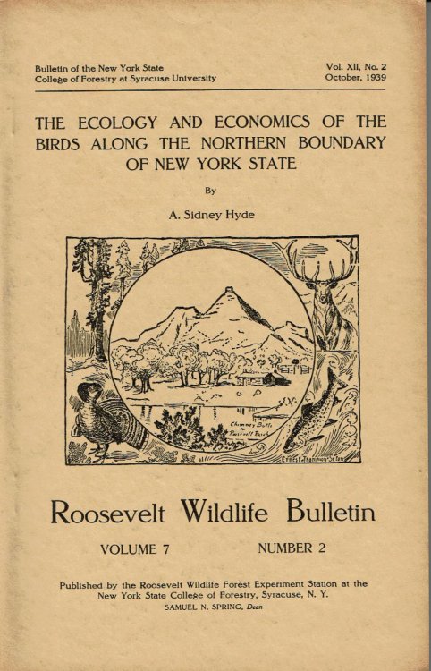 THE ECOLOGY AND ECONOMICS OF THE BIRDS ALONG THE NORTHERN BOUNDARY OF NEW YORK STATE.