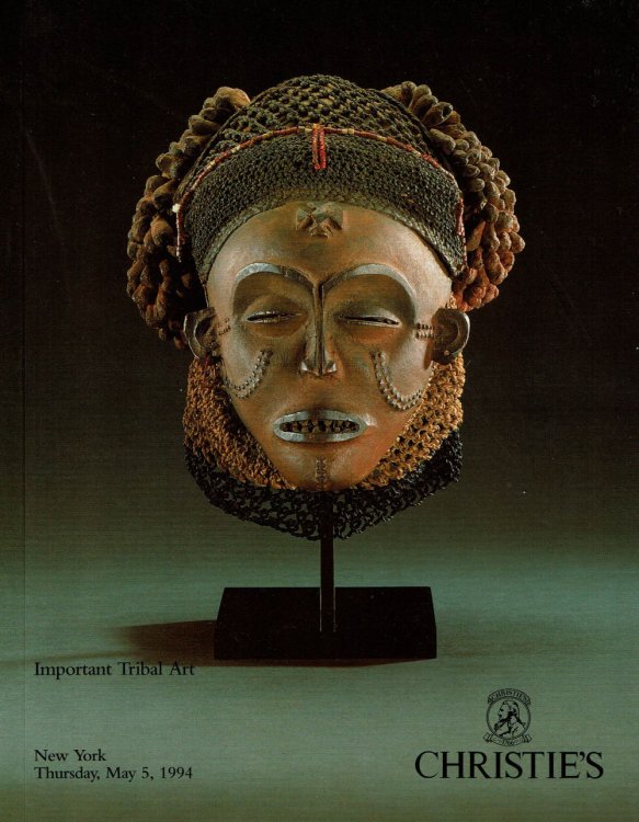 IMPORTANT TRIBAL ART, including Property from The Estate of Vincent Price, Property from the Collection of The Estate of Richard an Dorothy Rodgers The Properties of the Estate of Morgan Sanford and from various sources. Thursday, May 5, 1994. (Sale No. 7876.