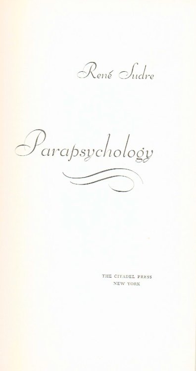 PARAPSYCHOLOGY.