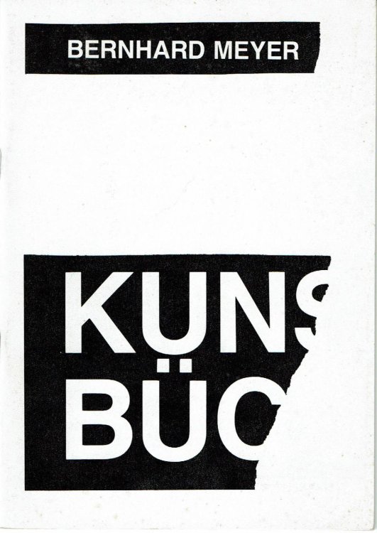KUNST BUCHER (Cover title). (Eine Ausstellung der Universitat Gesamthochschule Siegen im Foyer der Universitatsbibliothek, 1. Februar bis 29. Februar 1987 / Sonderausgabe der Reihe 'experimentelle texte'.). (Catalog).