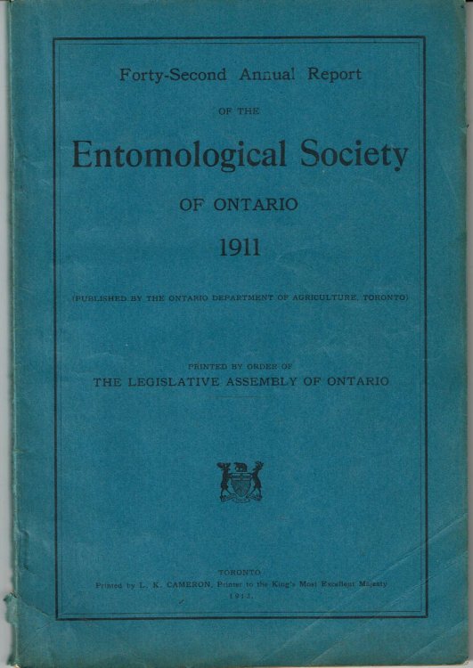 FORTY-SECOND ANNUAL REPORT OF THE ENTOMOLOGICAL SOCIETY OF ONTARIO 1911.
