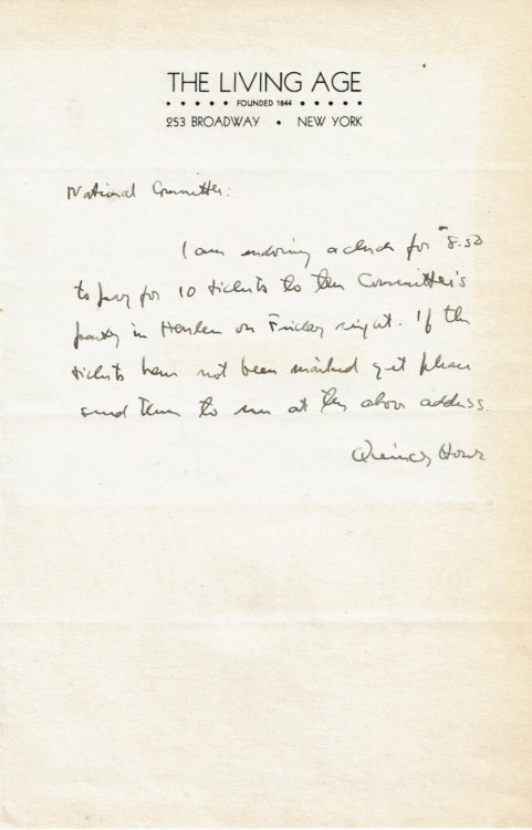 AUTOGRAPH LETTER SIGNED BY REFORMER-JOURNALIST QUINCY HOWE WHO WAS INFLUENTIAL IN DOMESTIC AND FOREIGN POLICY AFFAIRS.