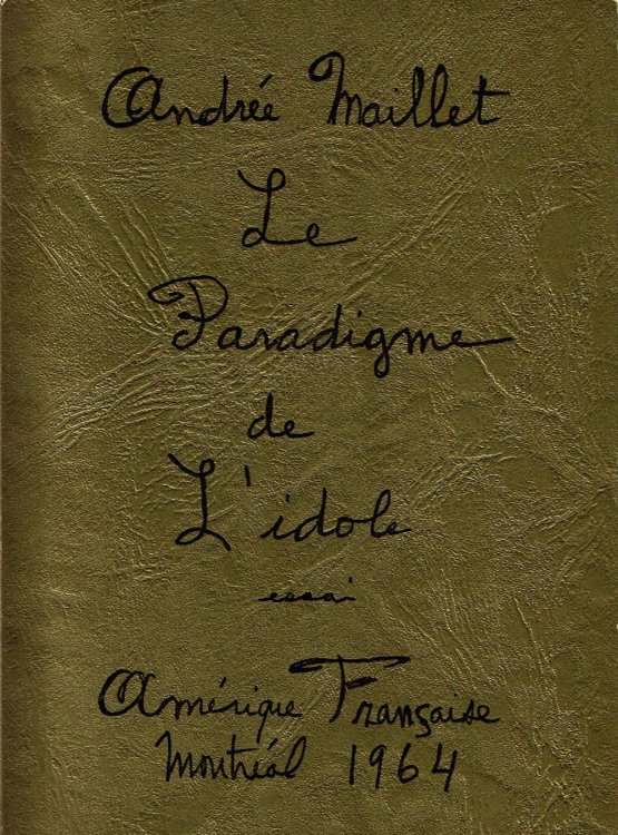 LE PARADIGME DE L'IDOLE: essai-poeme de phenomenologie.