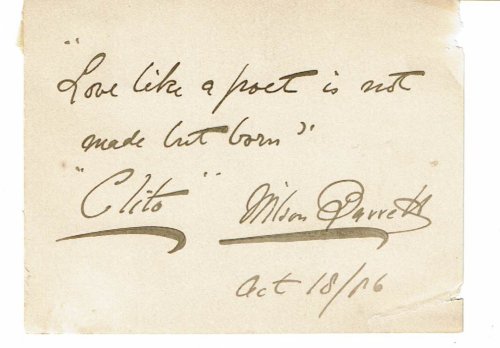 AUTOGRAPH QUOTATION FROM 