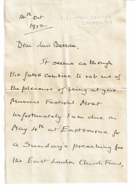 AUTOGRAPH LETTER SIGNED by HENRY LUKE PAGET as the BISHOP OF STEPNEY.