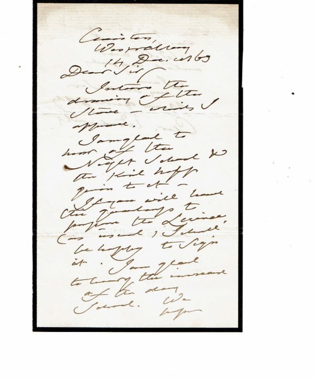 AUTOGRAPH LETTER SIGNED by the Travel Writer and Anglican Bishop CHRISTOPHER WORDSWORTH.