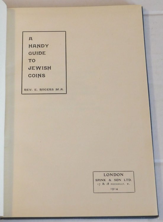 A HANDY GUIDE TO JEWISH COINS.