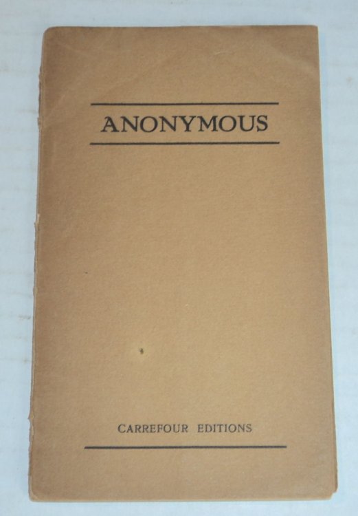 ANONYMOUS the need for anonymity.