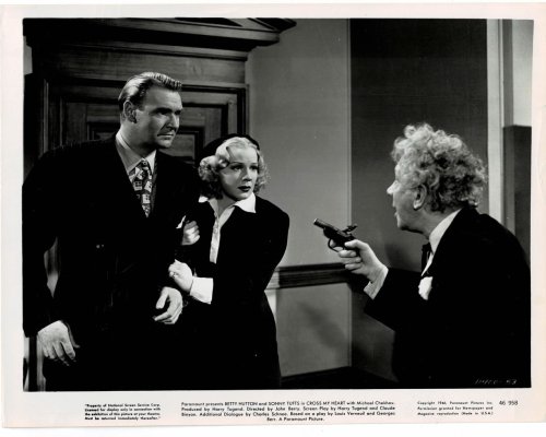 A VINTAGE PUBLICITY PHOTOGRAPH of Hollywood Actress BETTY HUTTON with SUNNY TUFTS & MICHAEL CHEKHOV in a scene from Paramount's 