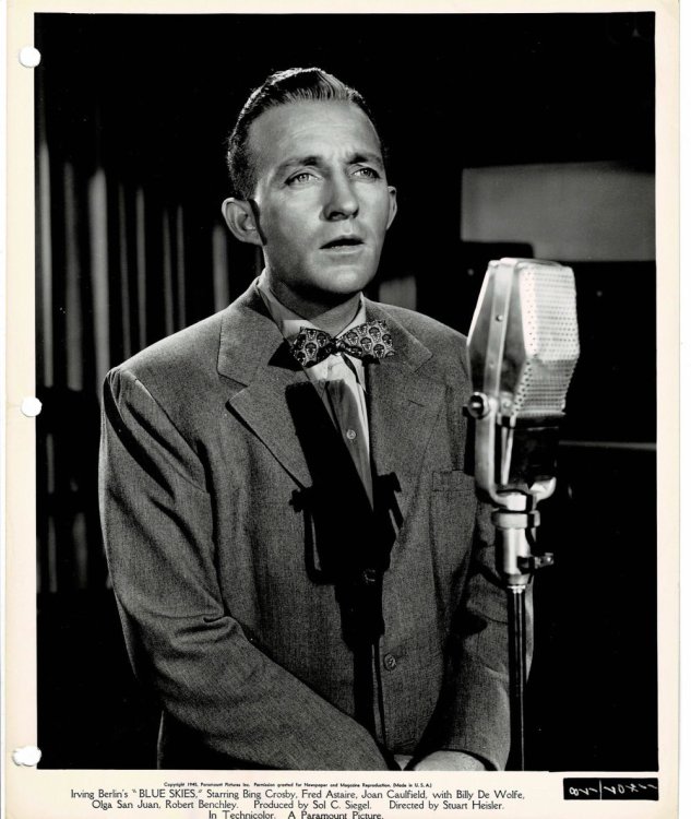 A VINTAGE PUBLICITY PHOTOGRAPH of Hollywood Movie Star & Crooner BING CROSBY in Paramount's production of Irving Berlin's 