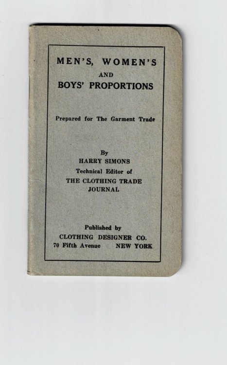 MEN'S, WOMEN'S AND BOYS' PROPORTIONS.