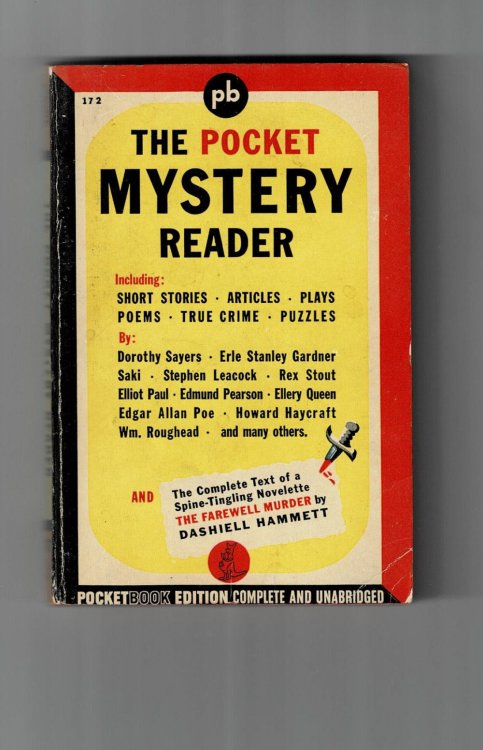 THE POCKET MYSTERY READER. [Includes the complete novelette 