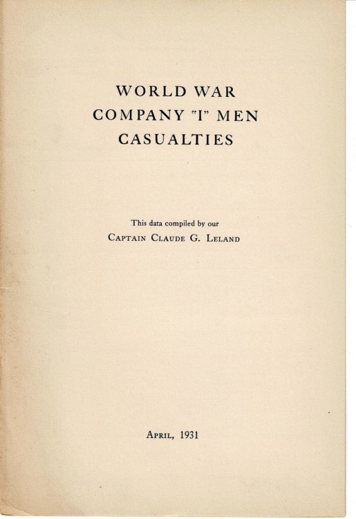 WORLD WAR COMPANY 