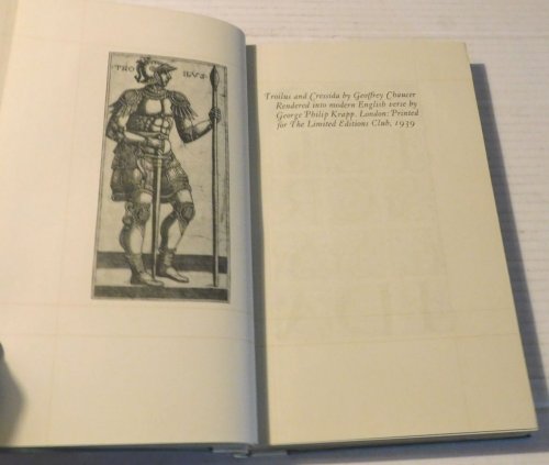 TROILUS AND CRESSIDA. Rendered into Modern English Verse by George Philp Krapp. [SIGNED by the book's designer GEORGE W. JONES].