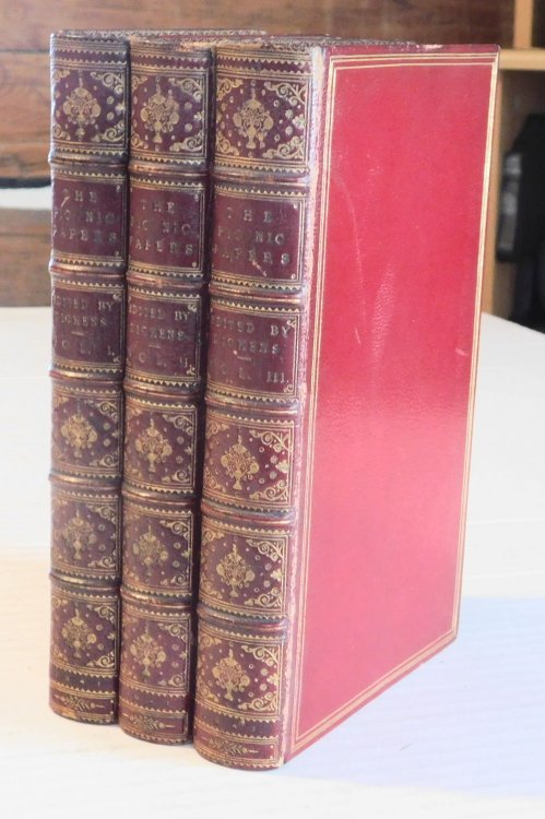 THE PIC NIC PAPERS BY VARIOUS HANDS. Edited by Charles Dickens, Esq. With Illustrations by George Cruikshank, Phiz, &c. In Three Volumes. (3 volumes).