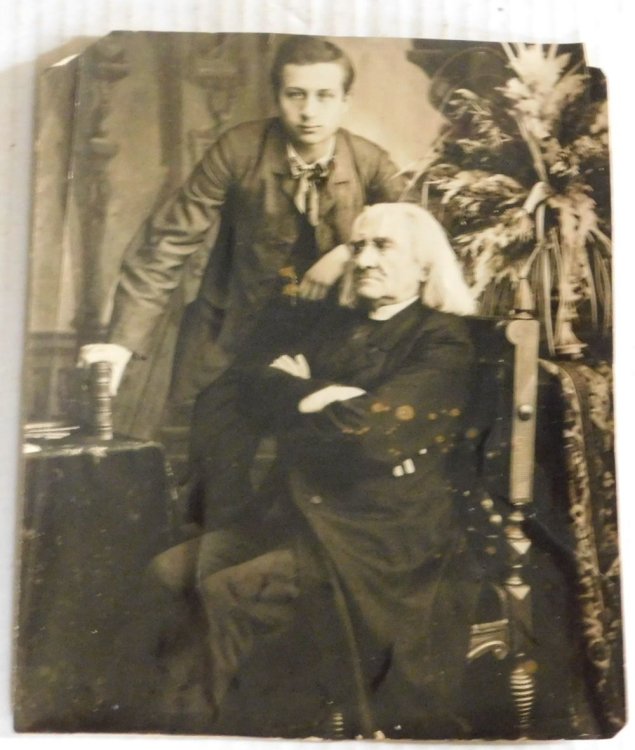 FACSIMILE OF AN ALBUM OF 255 LETTERS BY MANY OF THE GREATEST MUSICAL ARTISTS OF THE DAY HONORING THEODORE E. STEINWAY ON THE OCCASION OF THE CENTENARY OF THE HOUSE OF STEINWAY. [Together with:] A VINTAGE GELATIN SILVER PHOTOGRAPH OF FRANZ LISZT WITH HIS STUDENT ALEXANDER SILOTI.