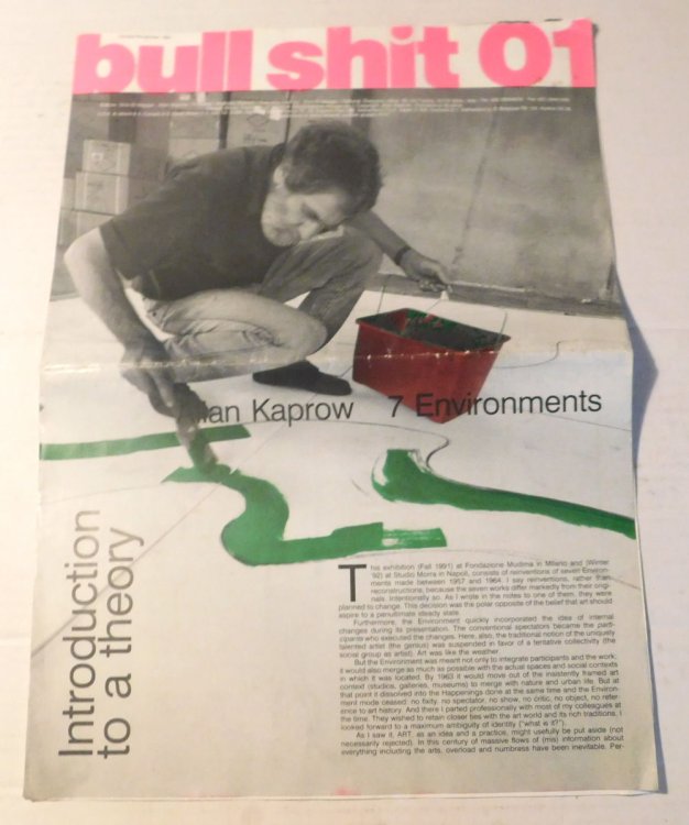 BULL SHIT 01. October/November 1991. (Allan Kaprow / 7 Environments / Introduction to a Theory).