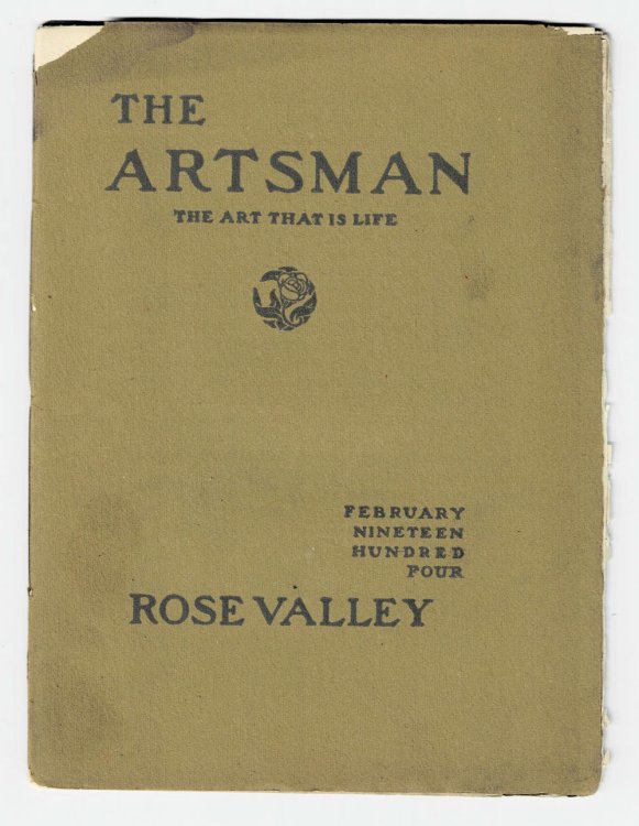 THE ARTSMAN: The Art That Is Life, February 1904.