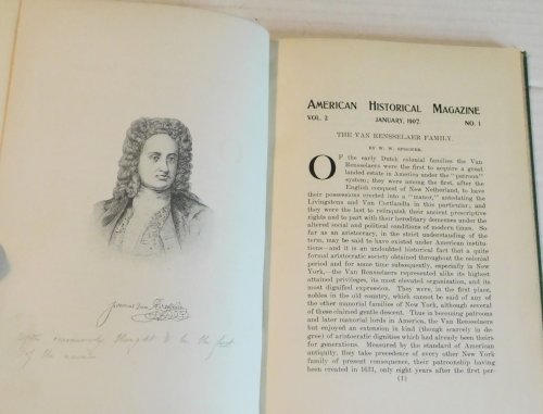 THE VAN RENSSELAER FAMILY by W. W. Spooner. [COMPLETE - 3 Parts extracted from the American Historical Magazine].