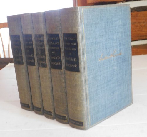 THE PUBLIC PAPERS AND ADDRESSES OF FRANKLIN D. ROOSEVELT, with a Special Introduction and Explanatory Notes by President Roosevelt. (5 Volumes). [FIRST EDITIONS from the library of ROOSEVELT'S AMBASSADOR and ADVISOR LINCOLN MACVEAGH, SIGNED by MacVeagh].