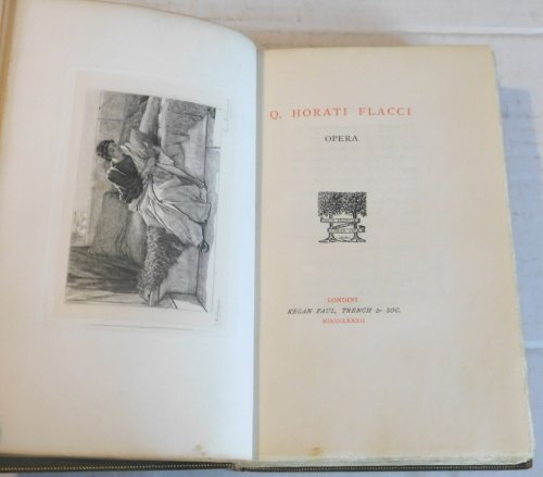 OPERA. [One of 50 Large Paper Copies from the Chiswick Press].