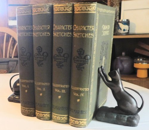 CHARACTER SKETCHES OF ROMANCE, FICTION AND THE DRAMA. A Revised American Edition of the Reader's Handbook By The Rev. E. Cobham Brewer, LL.D. Edited by Marion Harland. (4 Volumes, Complete Set).