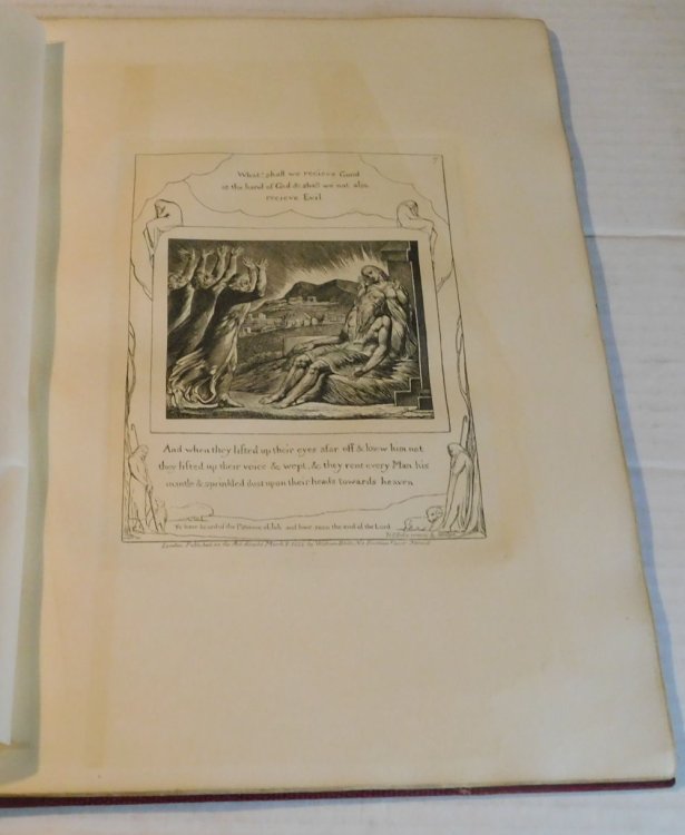 ILLUSTRATIONS OF THE BOOK OF JOB, IN TWENTY-ONE PLATES, INVENTED AND ENGRAVED BY WILLIAM BLAKE. [Facsimile].