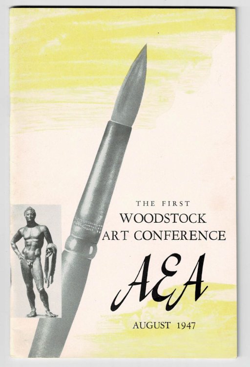 THE FIRST WOODSTOCK ART CONFERENCE. August 1947. [INSCRIBED AND SIGNED BY HEYWOOD HALE BROUN].