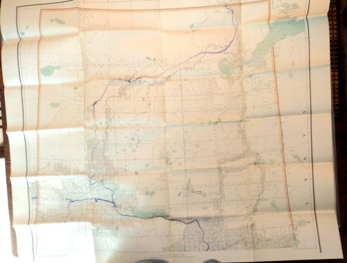 [LARGE FOLDING MAP]: NORTHERN ALBERTA. Compiled & Engraved at the Chief Geographer's Office.